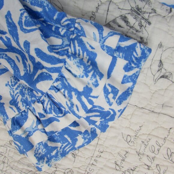 EUC Lilly Pulitzer Resort Fiesta Crab/Lobster Stretch Poplin Resort Mini Dress 2 - Picture 11 of 12